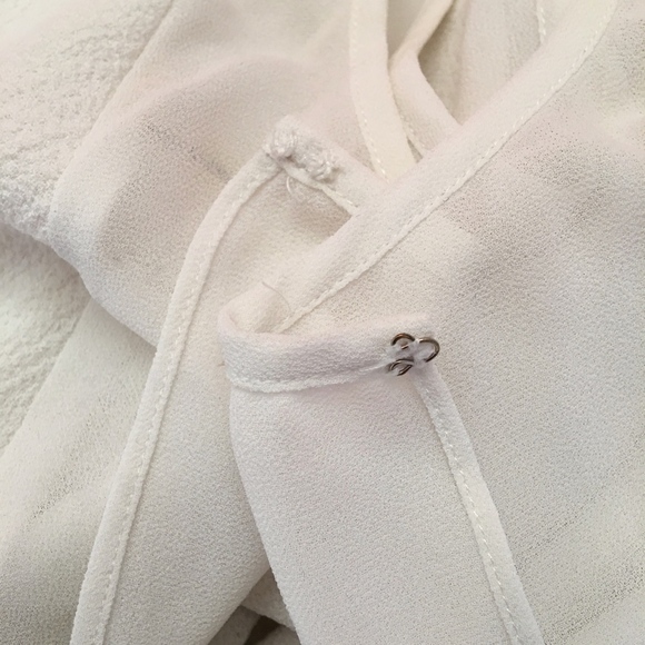 Rebecca Taylor White Blouse Size 8 - Picture 5 of 7